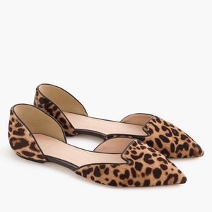 J.Crew | Sadie Loafer Flats In Leopard Calf Hair